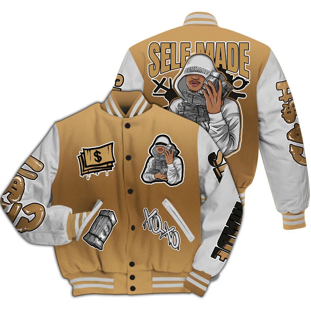 Varsity Jacket To Match Air Max DN Golden Bullet - Selfmade Unique All Over Print