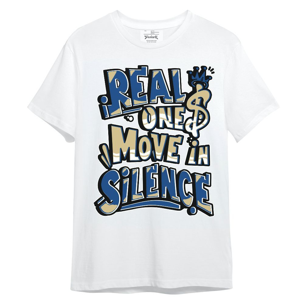 Shirt To Match Air Ship Royal Blue - Ones Move In Silence Graphic Unisex Shirt