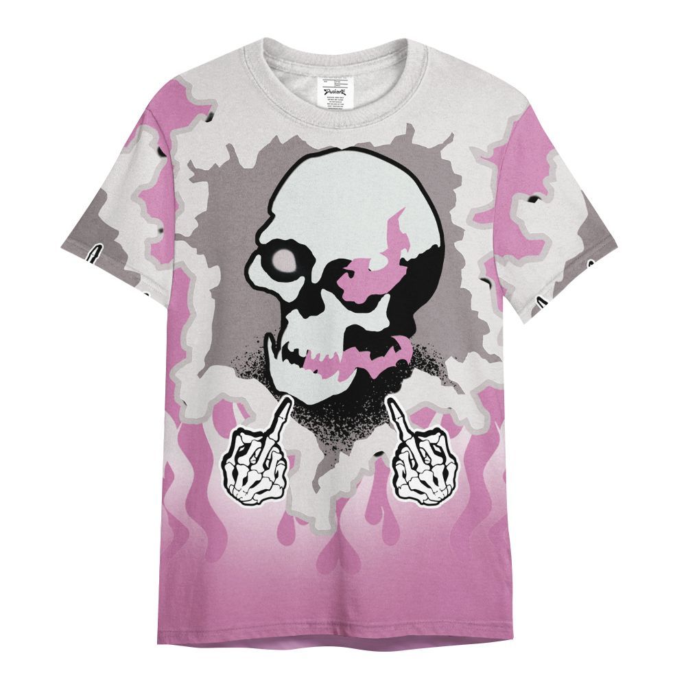 Shirt To Match Neutral Grey Black White Orchid 4s - F Around Find Out Graphic Trapped All Over Print