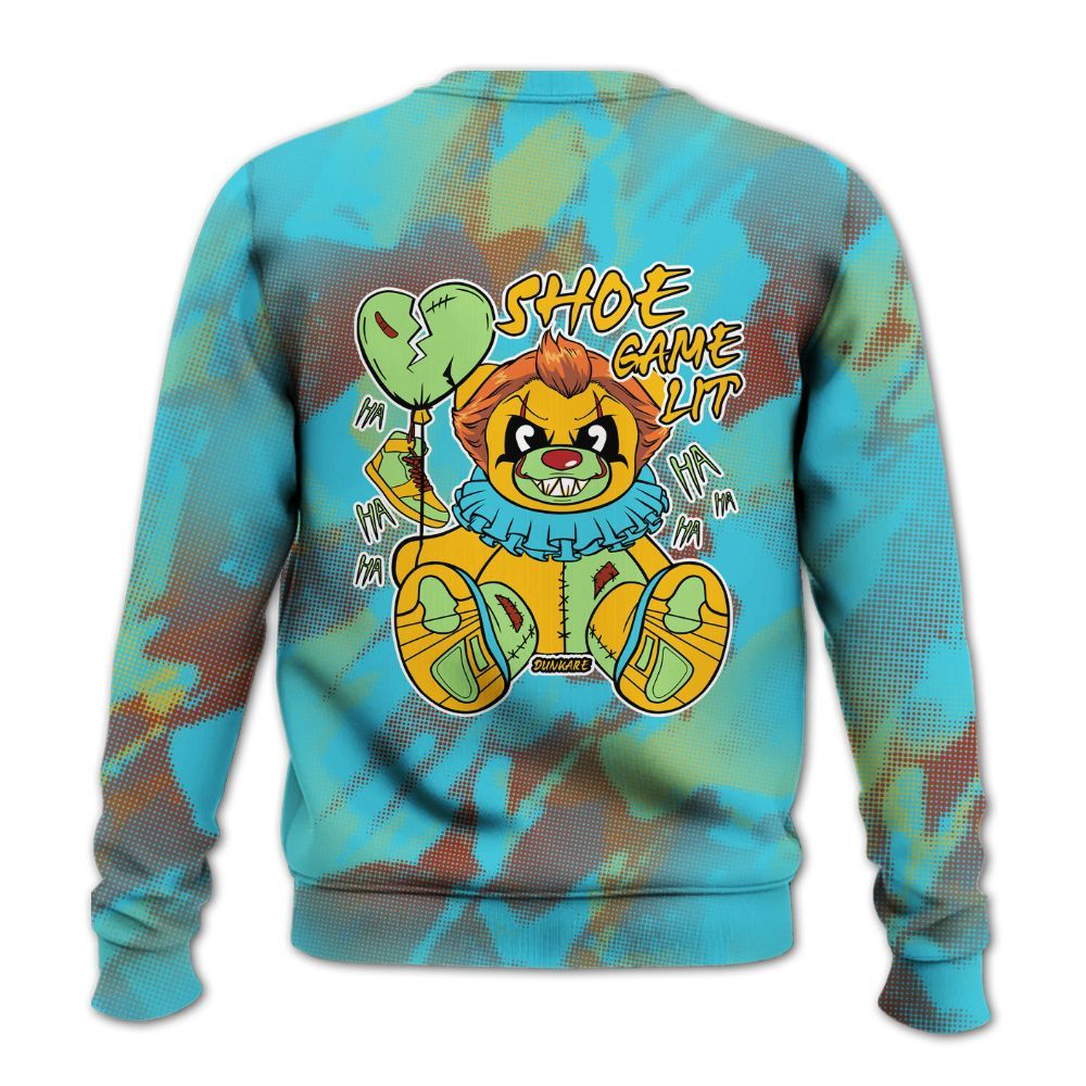 Sweatshirt To Match SB Dunk Di'Orr Greenwood - Shoe Game Bear Abstract Halftone All Over Print