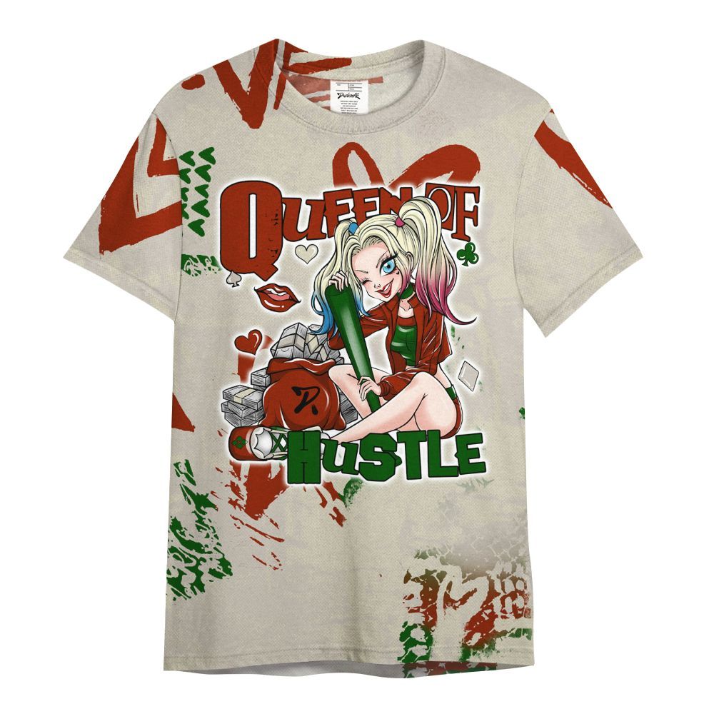 Shirt To Match El Grito 5s - Hustles Quiinn Heart Grunge All Over Print
