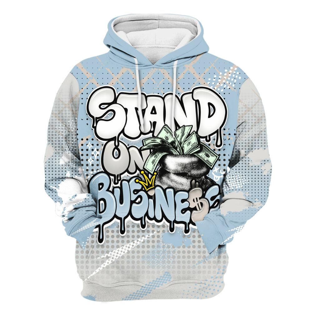 Hoodie To Match High OG Alaska 1s - Halftone Stand Business Dripping All Over Print