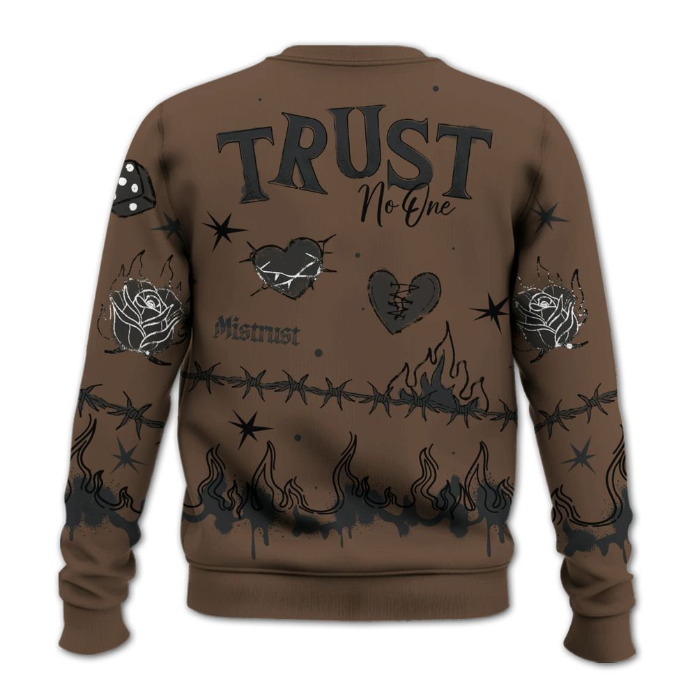 Sweatshirt To Match Palomino 1s - Trust No One Snake-Bite Doodle Crayon All Over Print