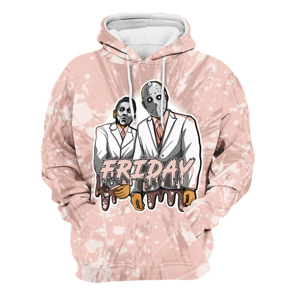 Hoodie To Match Low Legend Pink 11s - Friday Halloween Graphic Luxury All Over Print