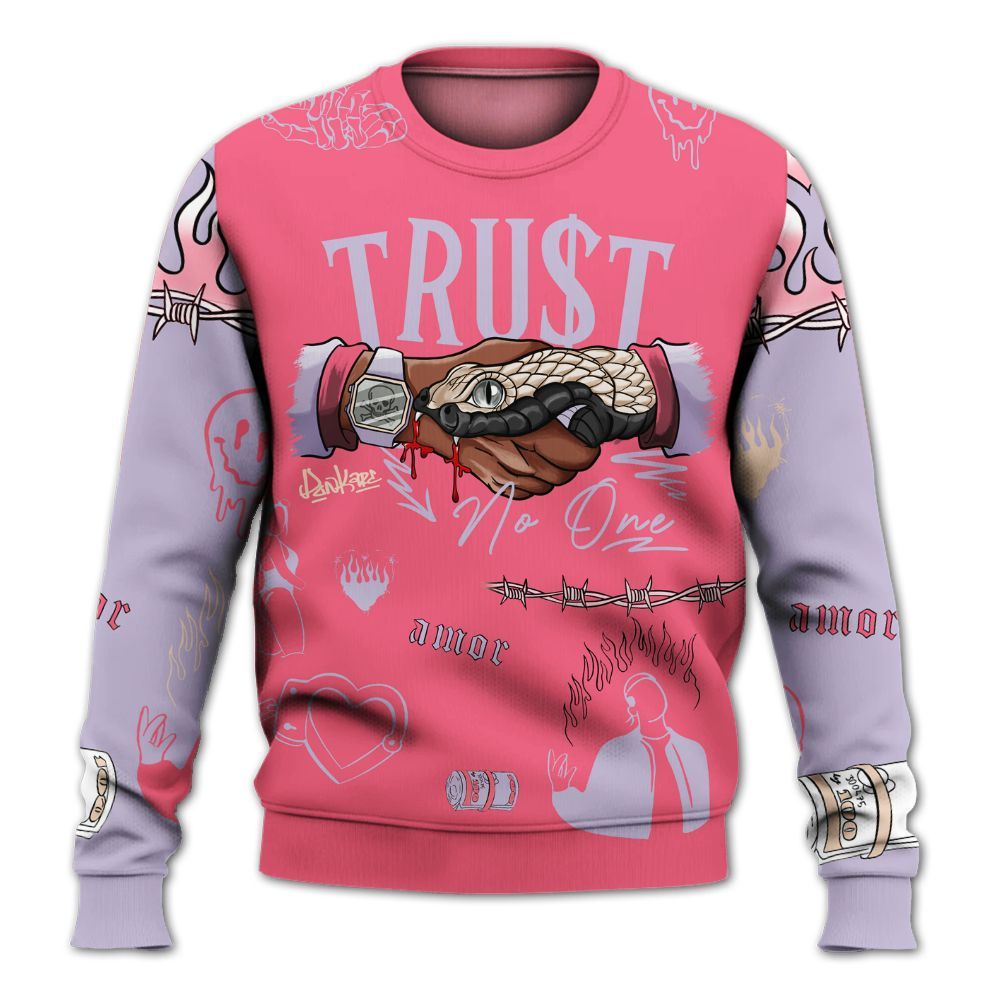 Sweatshirt To Match Peanut Butter Jelly 5s - Snake Trust No One All Over Print
