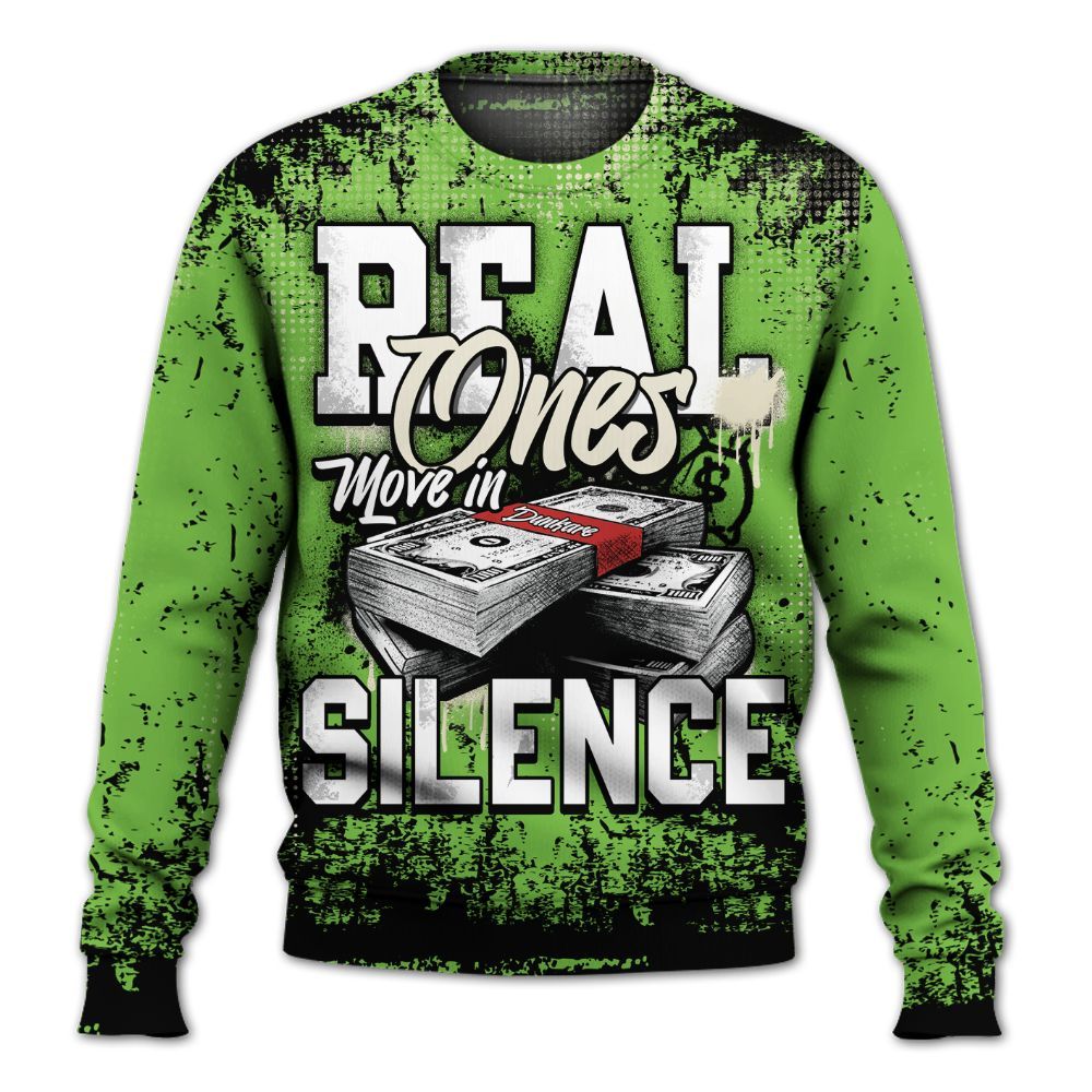 Sweatshirt To Match Air Max Waffle SP Action Green - Move In Silence Money Street Retro All Over Print