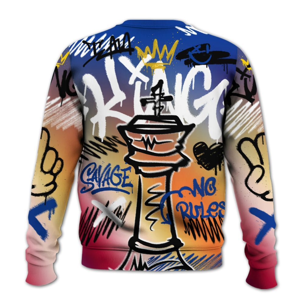 Sweatshirt To Match Air Griffey Max Los Angeles 1s - Street King Chess Streetwear All Over Print