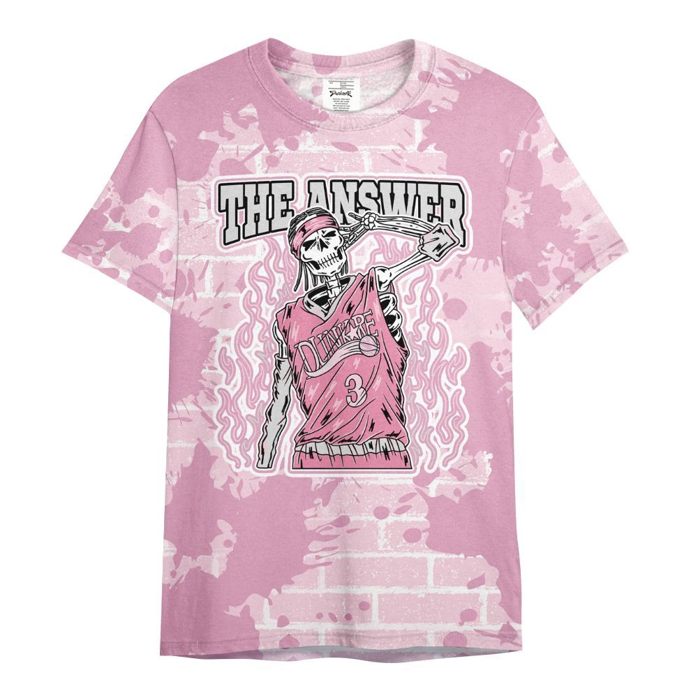 Shirt To Match Orchid 4s - Allen Answer Skeleton Brick All Over Print