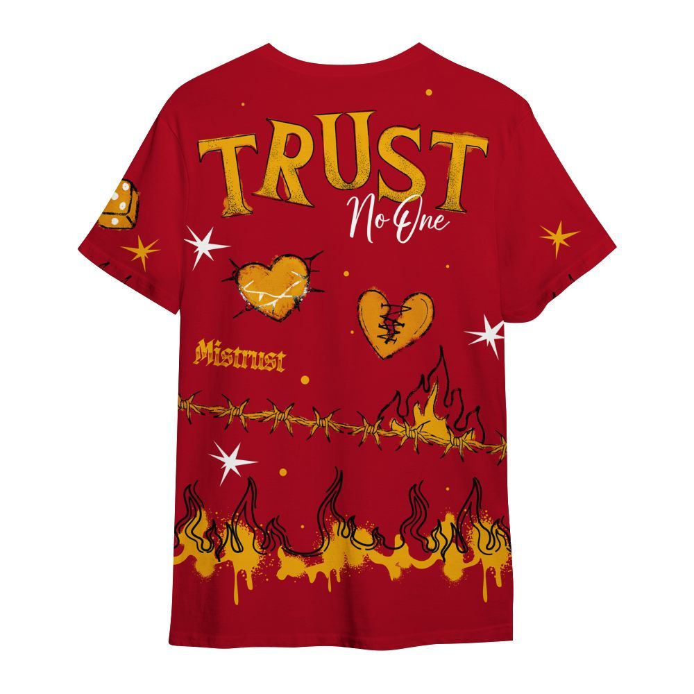 Shirt To Match Cardinal 7s - Trust No One Snake-Bite Doodle Crayon All Over Print