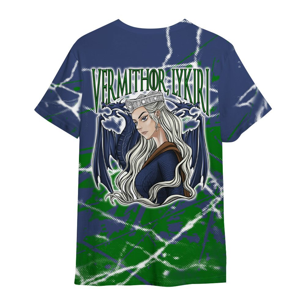 Shirt To Match Midnight Navy 13s - Dragon's Mom! Profound All Over Print