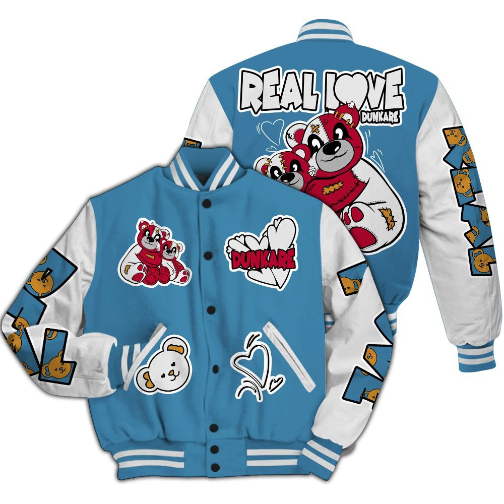 Varsity Jacket To Match GS Messy Room 4s - Sincere Fondness Bear All Over Print