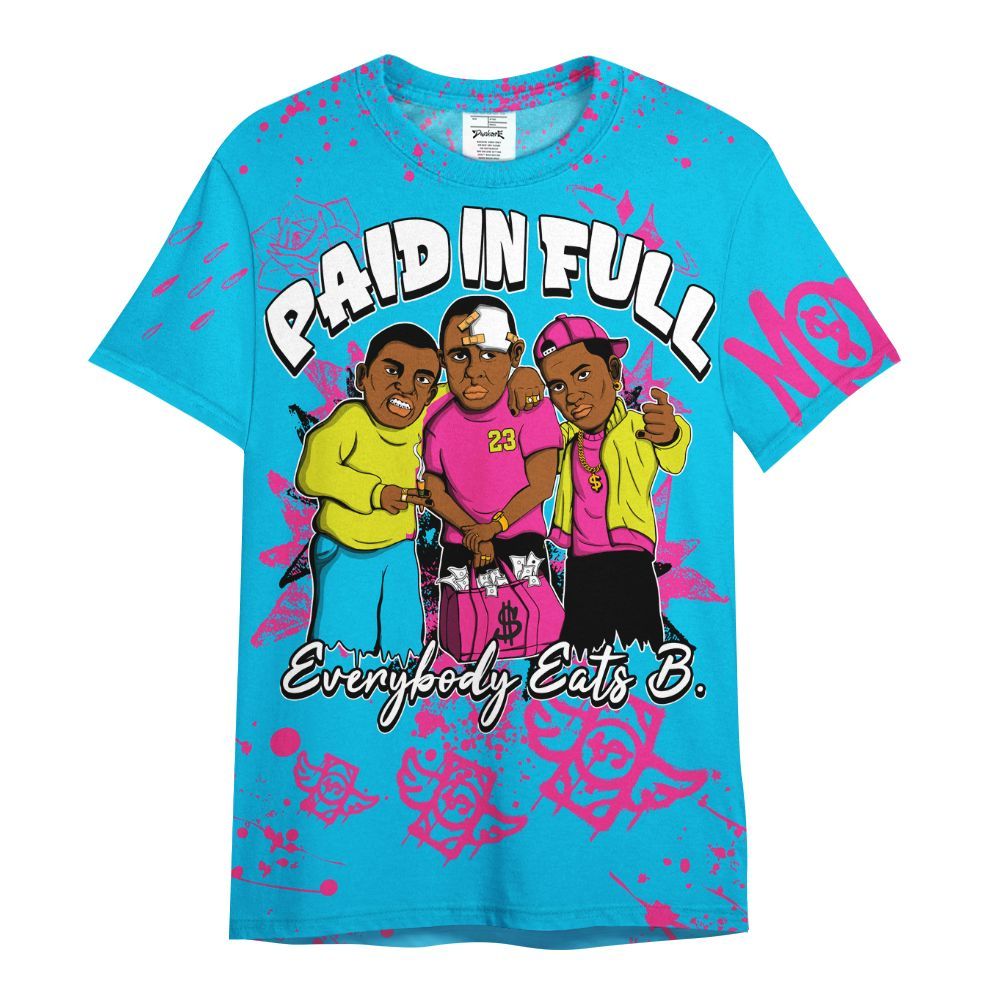 Shirt To Match Tokyo Nights Stewie 3s - Everybody Paid In Full Crayon All Over Print