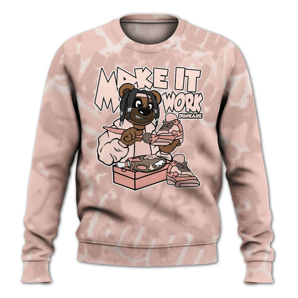 Sweatshirt To Match Low Legend Pink 11s - Pull It Off Bear Street All Over Print
