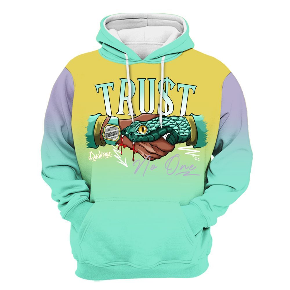 Hoodie To Match Dunk Low Easter 2026 - Snake Trust No One Drip All Over Print