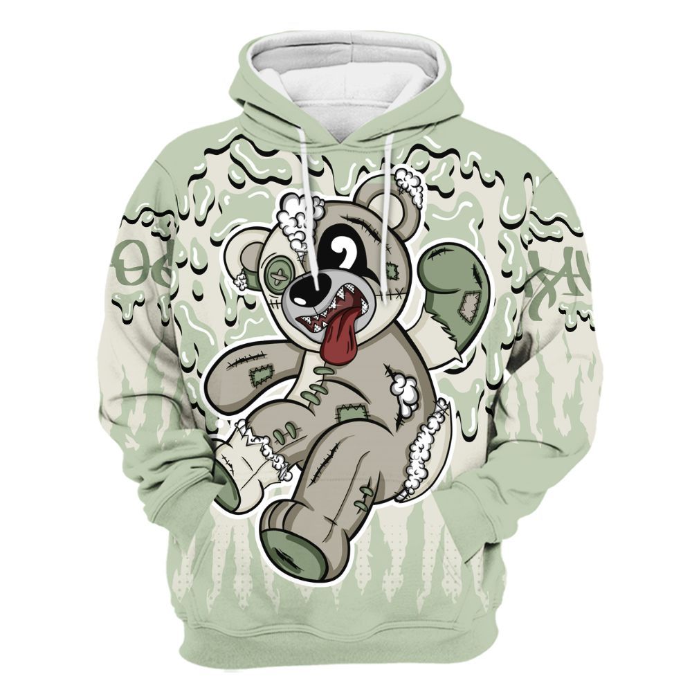 Hoodie To Match Seafoam Sail 4s - Havok Bear Dripping All Over Print