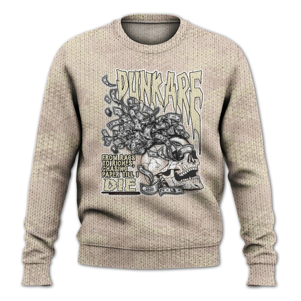 Knitted Sweater To Match A Ma Maniere X Fossil Stone 4s - From Rags To Riches