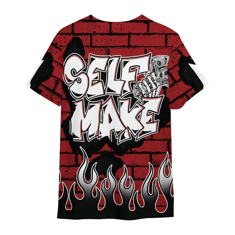 Shirt To Match Alternate Flu Game 12s Shirt - Self Make Skeleton Crashed All Over Print