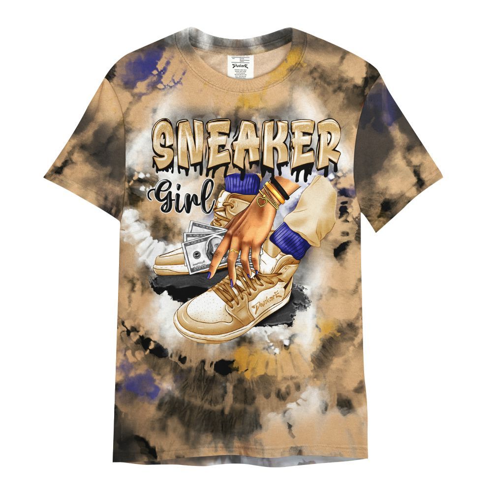 Shirt To Match SE Afrobeats 7s - SNEAKER Girl Money Drip Tie Dye All Over Print