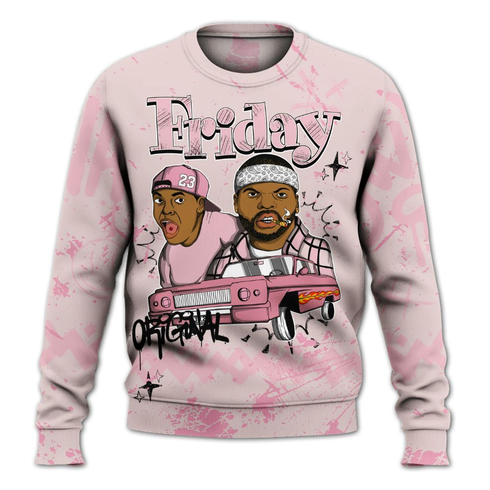 Sweatshirt To Match Dunk Low KD 17 Aunt Pearl - Friday Sneaker Crayon All Over Print