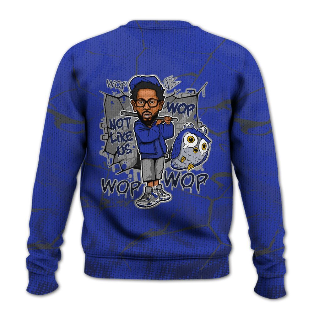 Knitted Sweater To Match Air Max Plus Black Racer Blue - None Like ComptonCity Graphic Crack