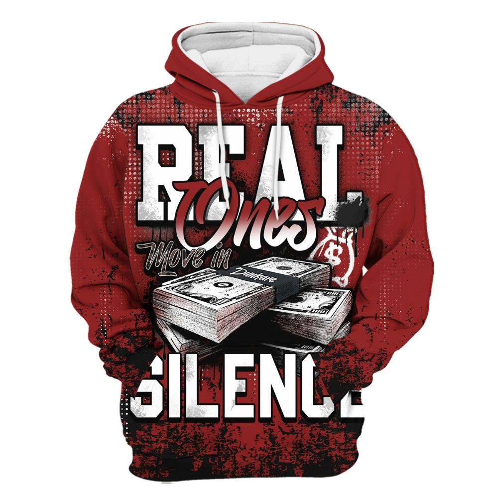 Hoodie To Match World’s Best Dad 3s - Move In Silence Money Street Retro All Over Print