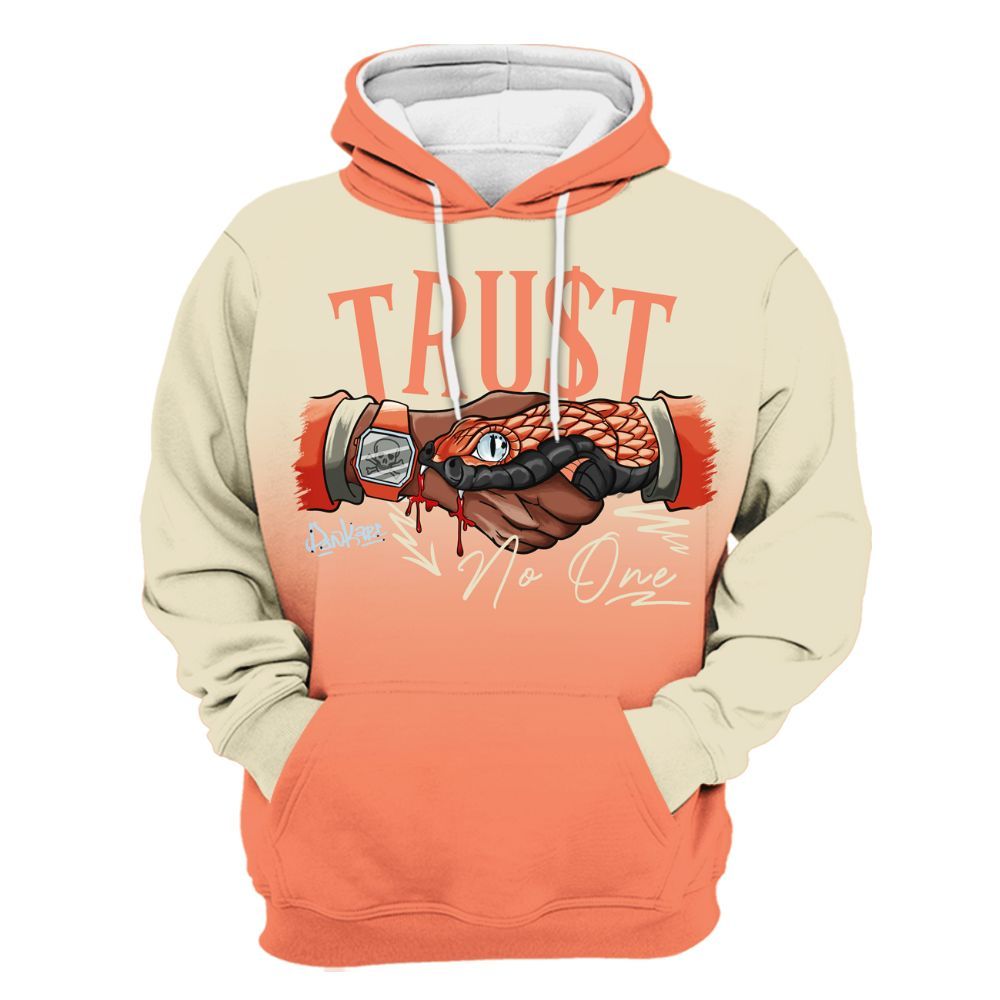 Hoodie To Match DJ Khaled Crimson Bliss 5s - Snake Trust No One Drip All Over Print