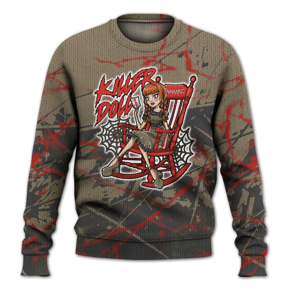 Knitted Sweater To Match Olive 9s - Killer Doll-A Halloween Profound