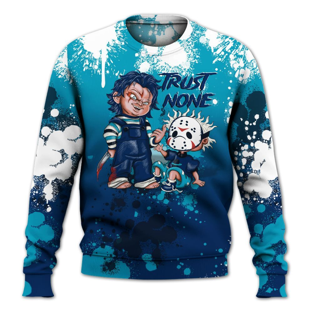 Sweatshirt To Match Kobe 5 X-Ray - Trust No One Scary All Over Print