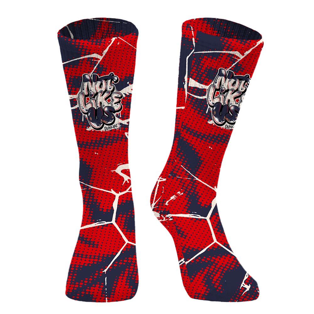 Sock To Match Low OG Howard University 1s - None Like Us Graphic