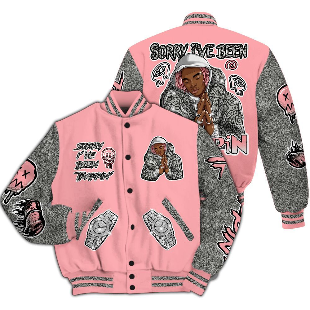 Varsity Jacket To Match Retro Wings 3s - Trappin' Unique All Over Print
