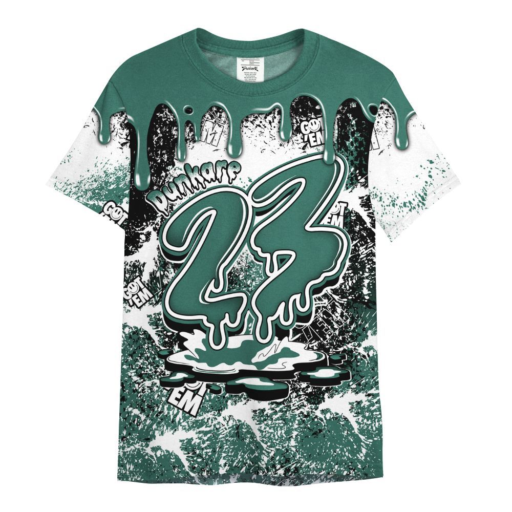 Shirt To Match RM Oxidized Green 4s - Dripping 23 Drip All Over Print