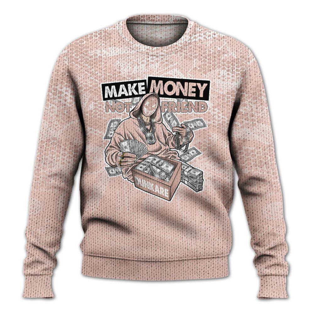 Knitted Sweater To Match Low Legend Pink 11s - Make Moneys Unique