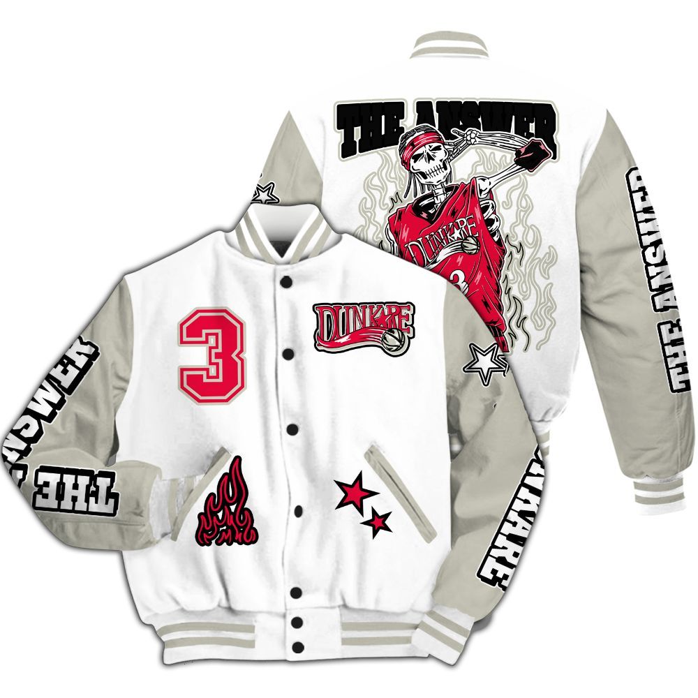 Varsity Jacket To Match Type 39s SOL - Allen Answer Skeleton All Over Print