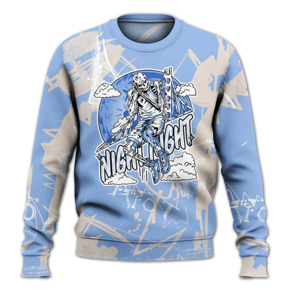 Sweatshirt To Match Air Max 1 Royal Pulse - Seeya Skeleton Messyz All Over Print