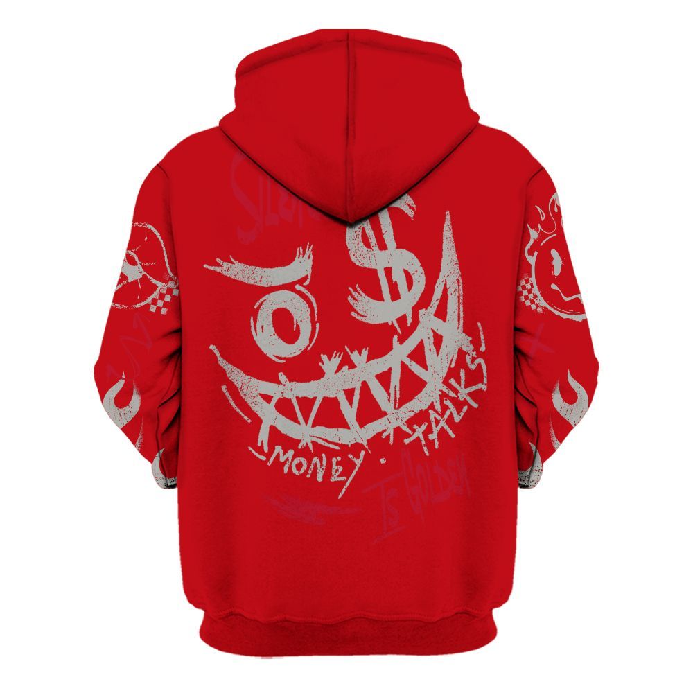 Hoodie To Match Air Griffey Max Gray Reds 1s - Mouth Burning Street Style All Over Print