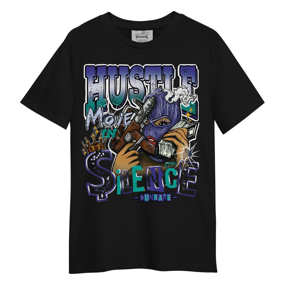 Shirt To Match Retro Grape 5s - Hustle Move In Silence Graphic