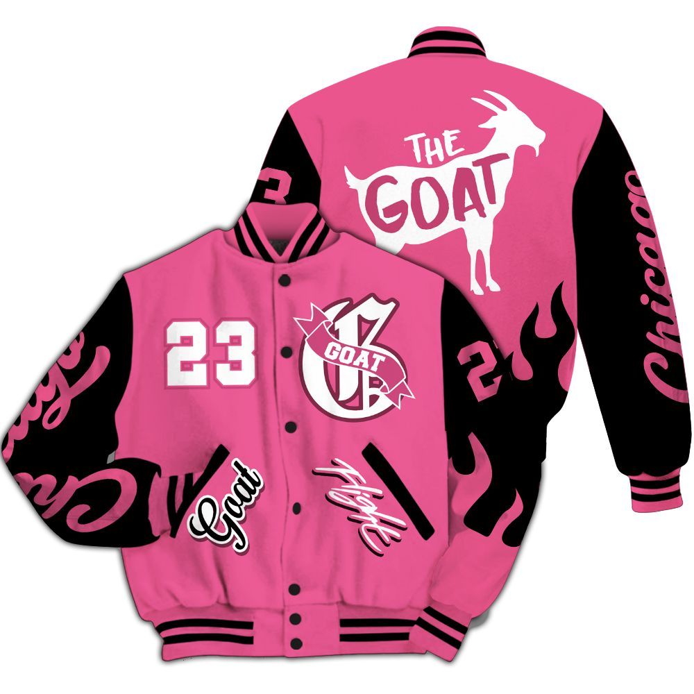 Varsity Jacket To Match Air Max SNDR Hyper Pink - The G.O.A.T Flight Streetwear All Over Print