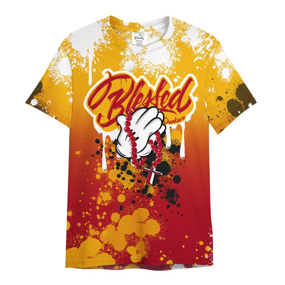 Shirt To Match Cardinal 7s - God Blessed Ink Drip All Over Print