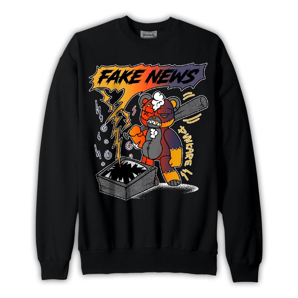 Sweatshirt To match Rio 3s Sweatshirt - False News Hugz Graphic