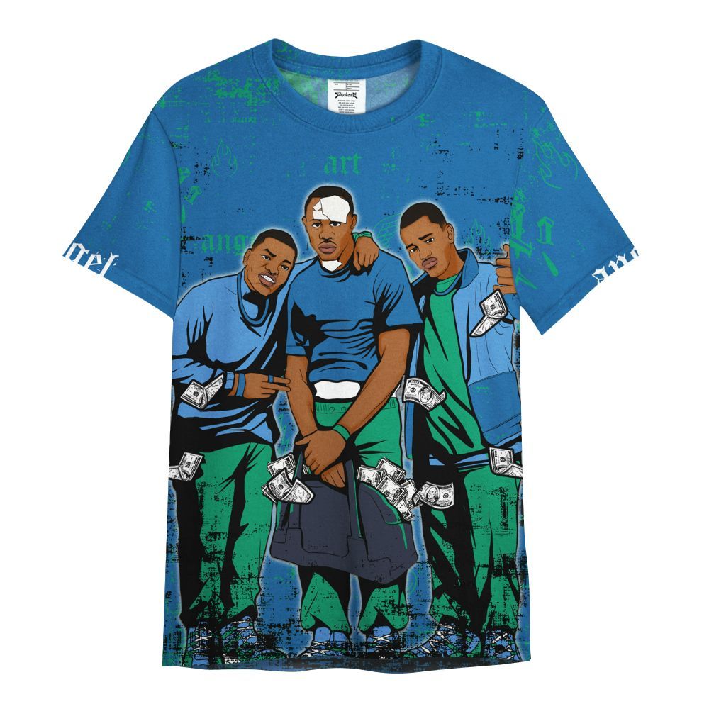 Shirt To Match 95 Big Bubble Slate - Paid In Full Money All Over Print