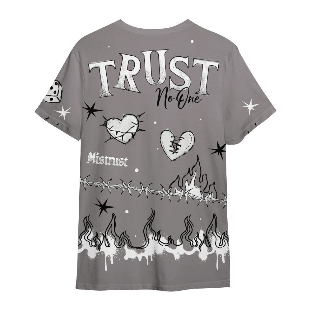 Shirt To Match Cool Grey 11s - Trust No One Snake-Bite Doodle Crayon All Over Print