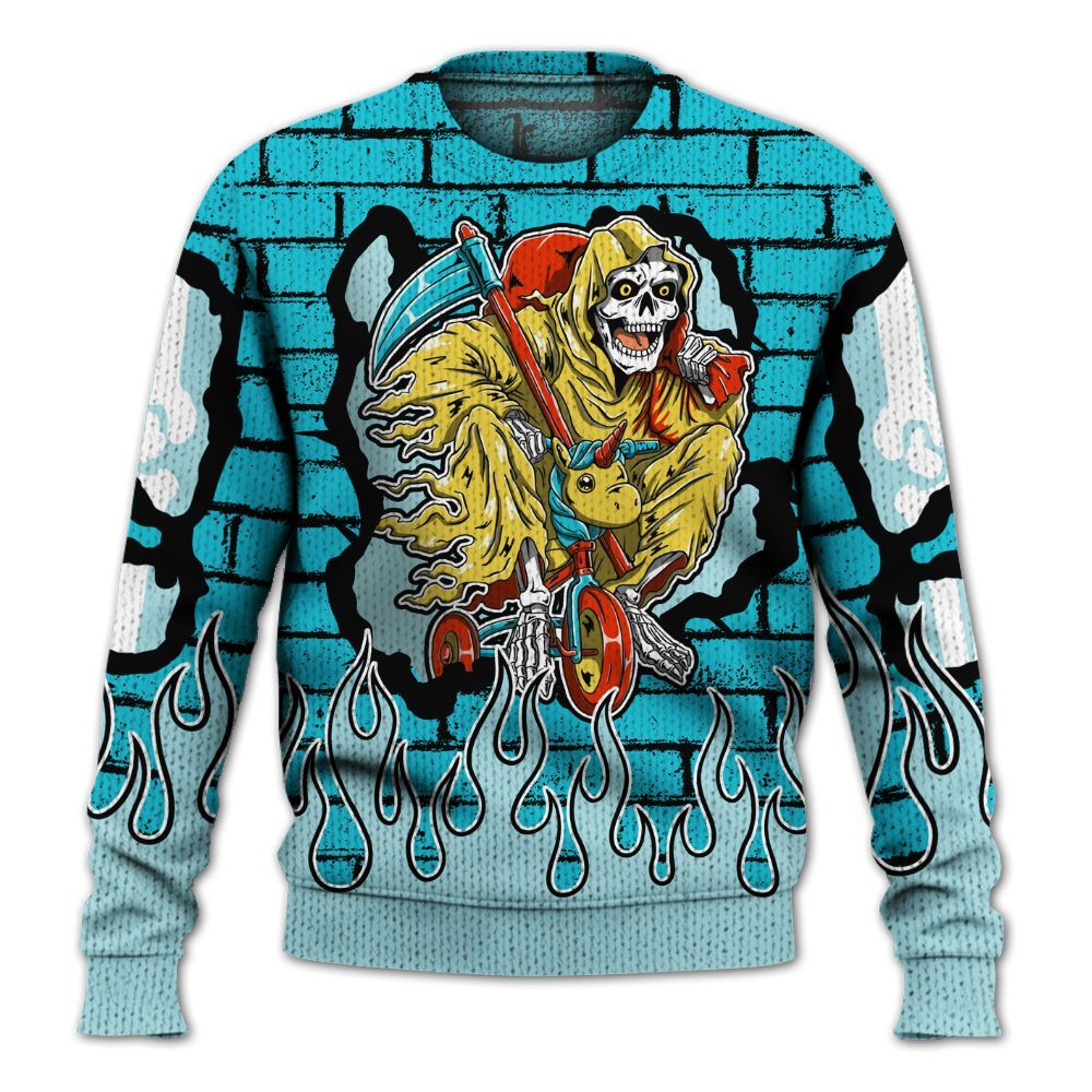 Knitted Sweater To Match Dunk Low KD 17 N7 - Self Make Skeleton Crashed