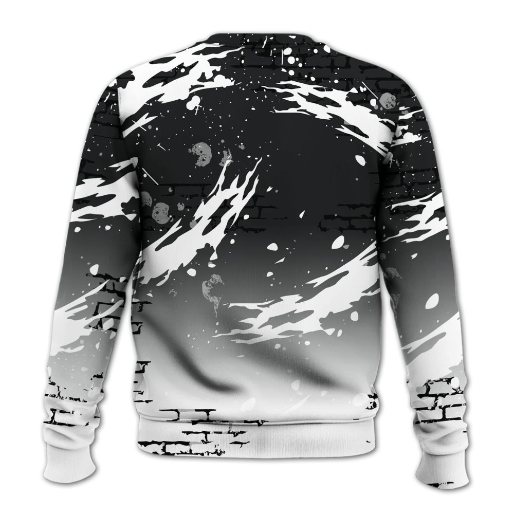 Sweatshirt To Match Low 85 Metallic Black 1s - Values Of Loyalty Drip All Over Print