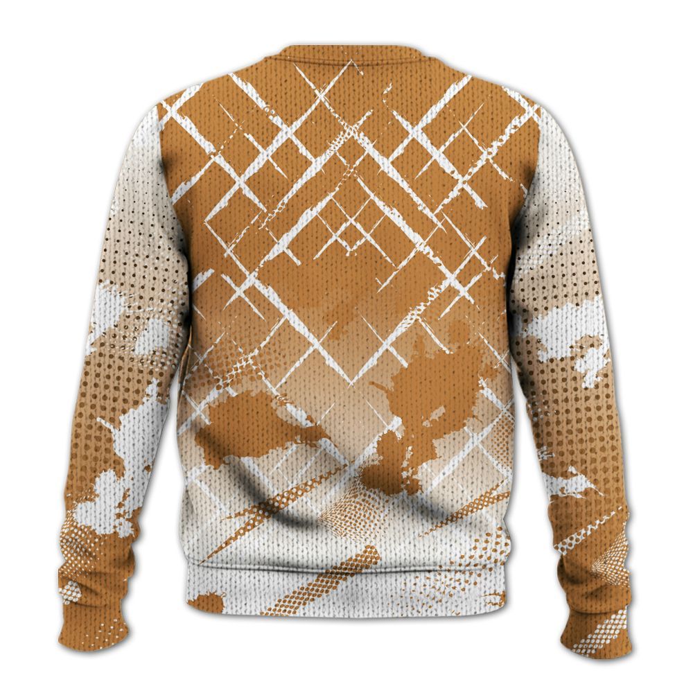 Knitted Sweater To Match Dunk Low Nature Wheat Suede - Halftone Stand Business Dripping