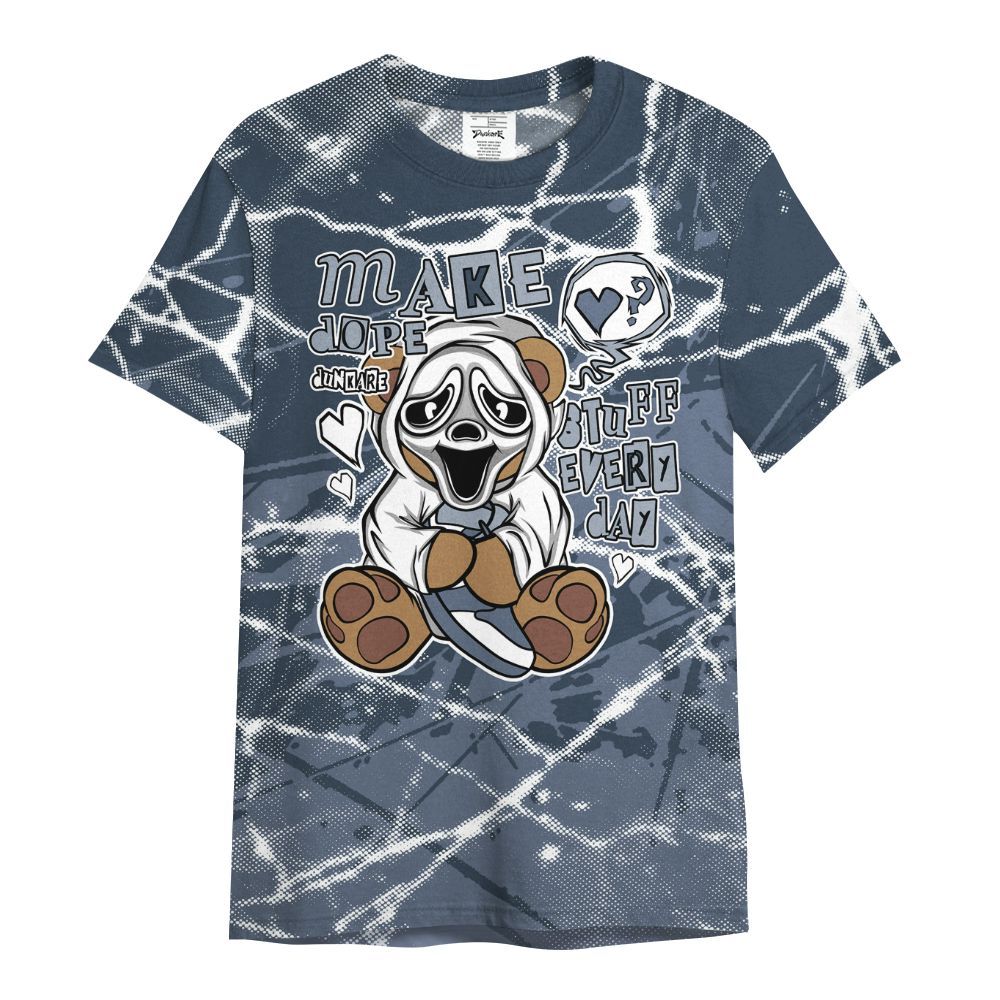 Shirt To Match Low Diffused Blue 11s - Make Dopes Bear Profound All Over Print