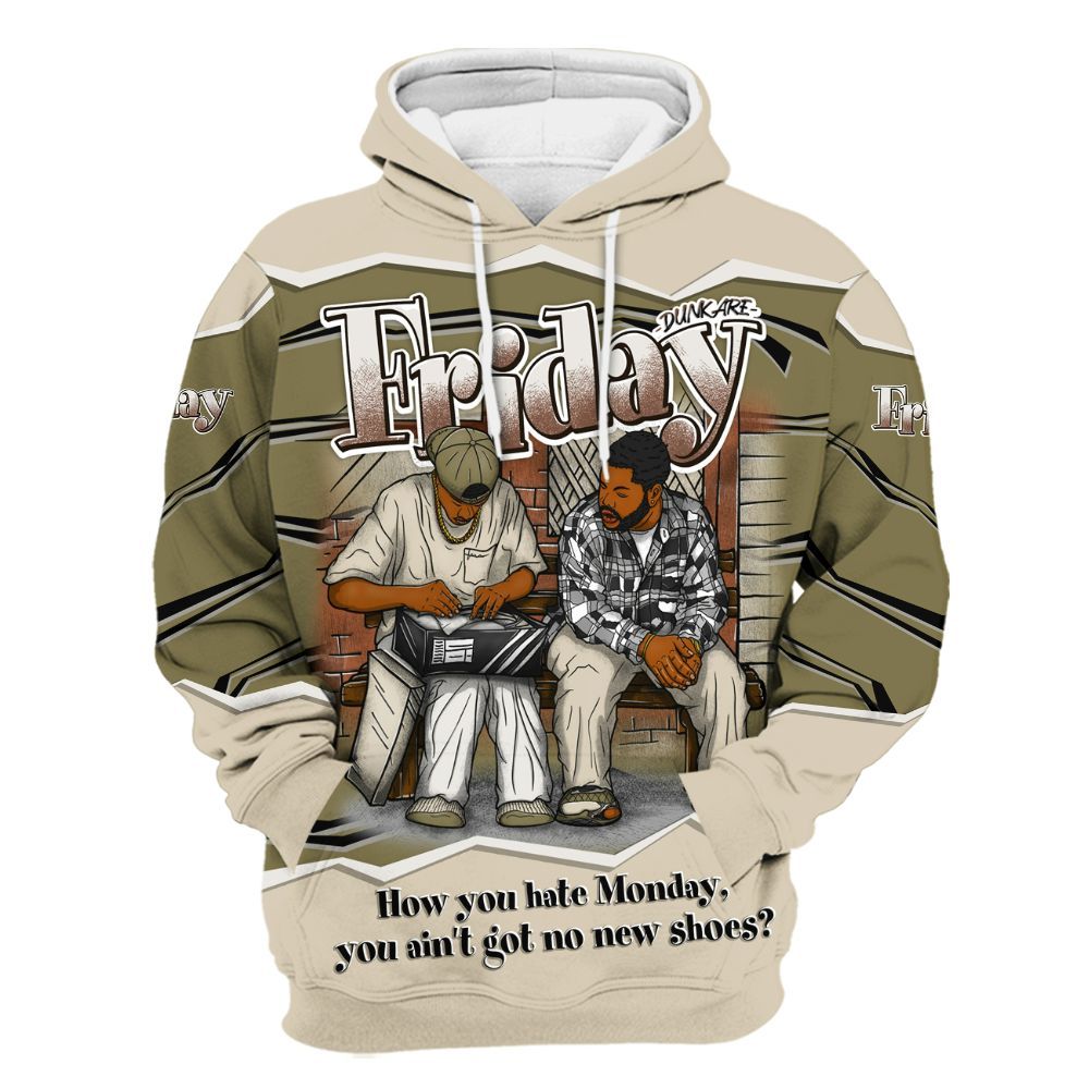 Hoodie To Match Sail Neutral Olive 6s - Friday Movie 90s TV All Over Print