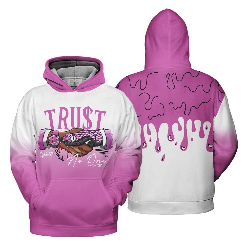 Hoodie To Match Hyper Violet 4s Hoodie, Snake Trust No One Drip Hoodie Outfit 903 NCT