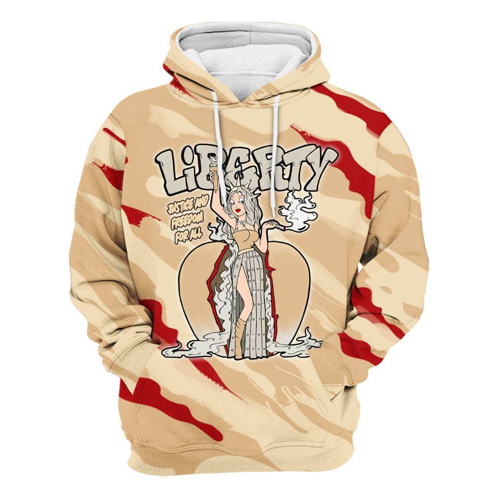 Hoodie To Match Dunk Low Strawberry Waffle - Midwest Cartoon Colored All Over Print