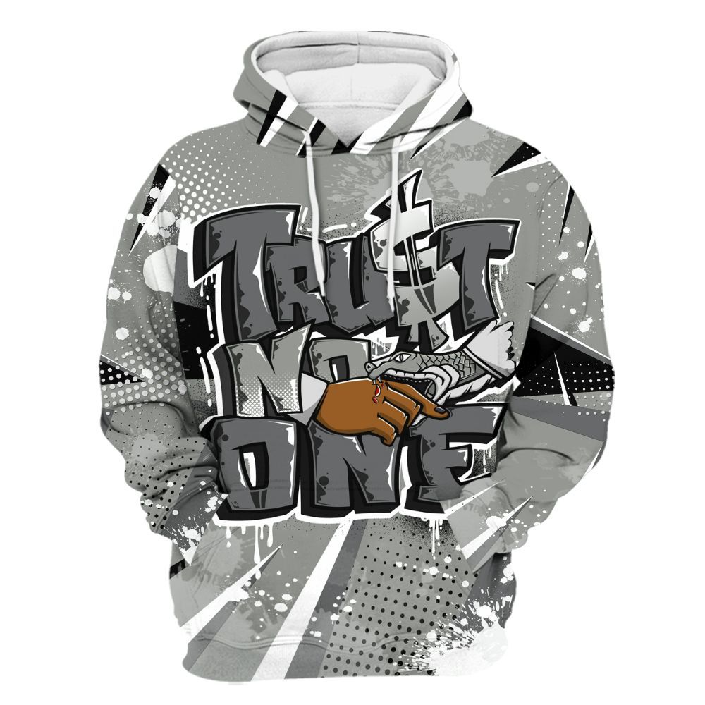 Hoodie To Match Paris Olympics 4s - Poly Trust No One Dripping All Over Print