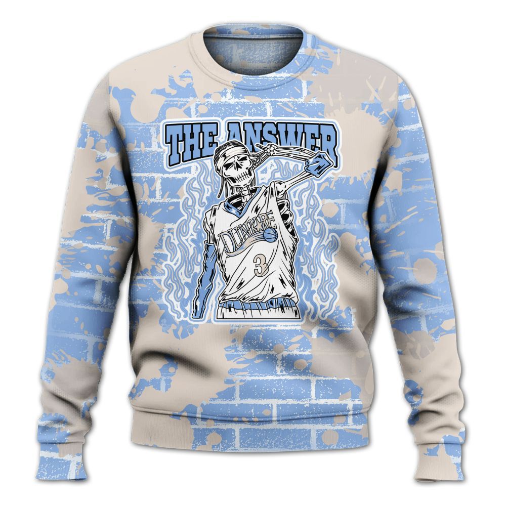 Sweatshirt To Match Air Max 1 Royal Pulse - Allen Answer Skeleton Brick All Over Print